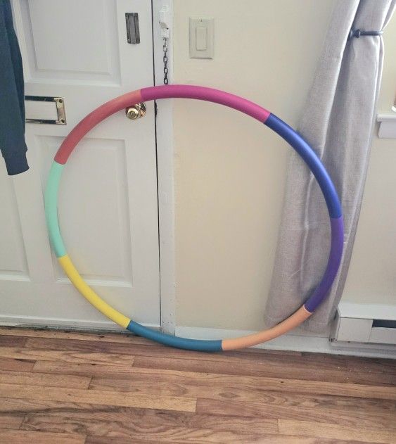 Weighted Fitness Hoop for Adult Beginners - 2 lb Exercise Holahoop