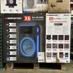Monster X6 Bluetooth Speaker Brand New In Box 