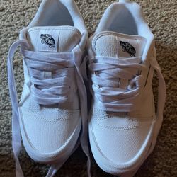 White Knu School Vans 