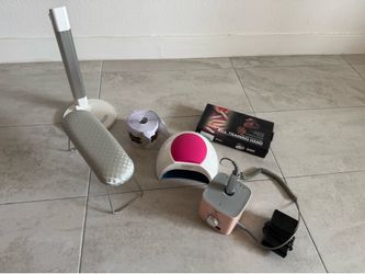 Gel Nail Starter Kit – Lamp, Drill, Hand Rest and Training Hand