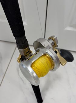 Shimano Reel Talica 16 II Two-Speed with Shimano Trevala Casting Rod 6'TVC60H & 80Lbs x 500yards braided line