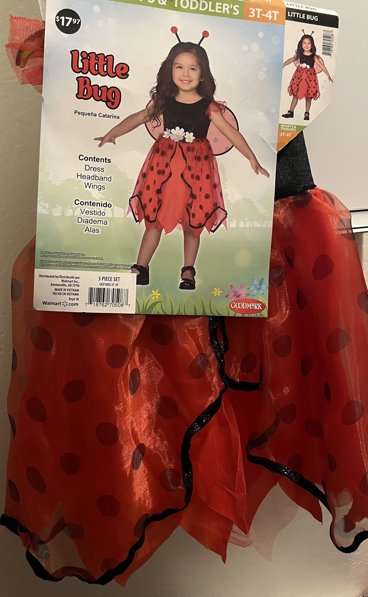 Ladybug Costume For Toddler
