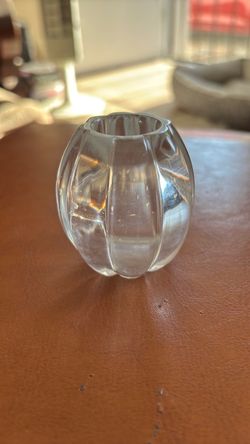 Toothpick holder thick pressed glass
