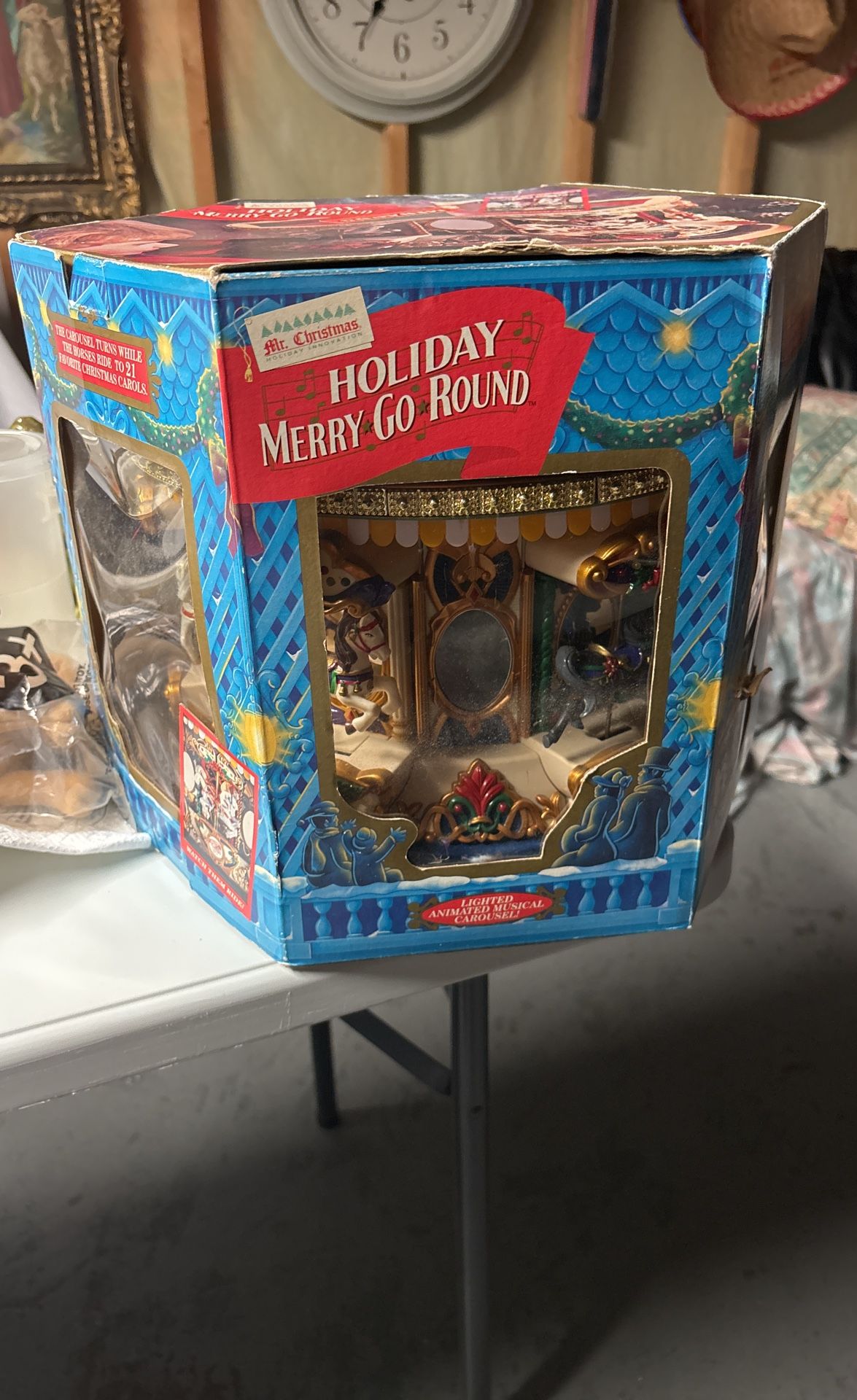 1994 Antique Mr Christmas Merry Go round
