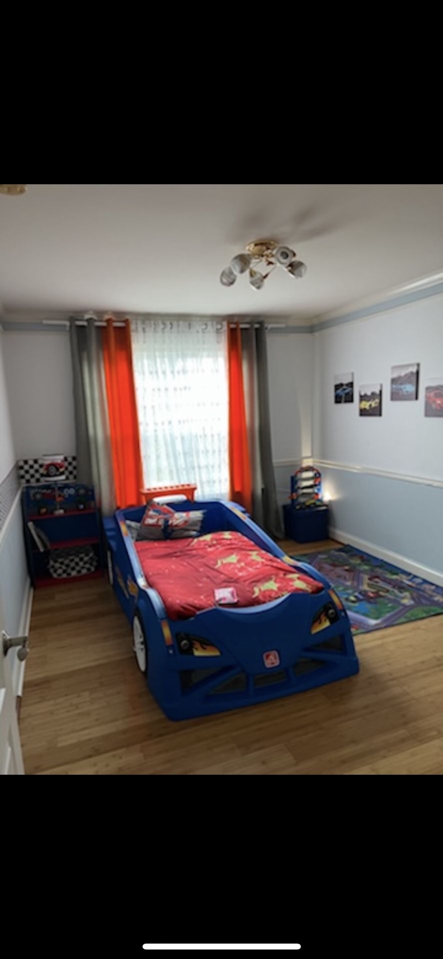 Kids Hot Wheels Car Bed