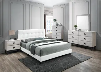 NEW Queen Bed Frame w/ Headboard | No Box Spring Needed