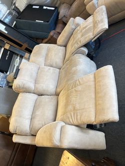 Lazy Boy Power reclining Sofa Couch Set 