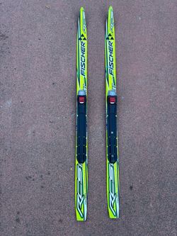 Youth Fischer RCS Cross-Country Skis + Alpina Boots Size 4.5 (EU 35)