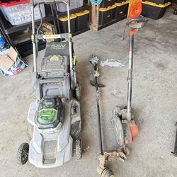 Ego lawn mower weed eater Black & Decker edger