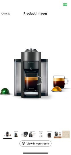 Nespresso Vertuo Coffee and Espresso Maker,1597 ml, by De'Longhi, Graphite Metal