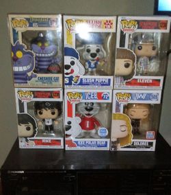 6 Funko POP Figures