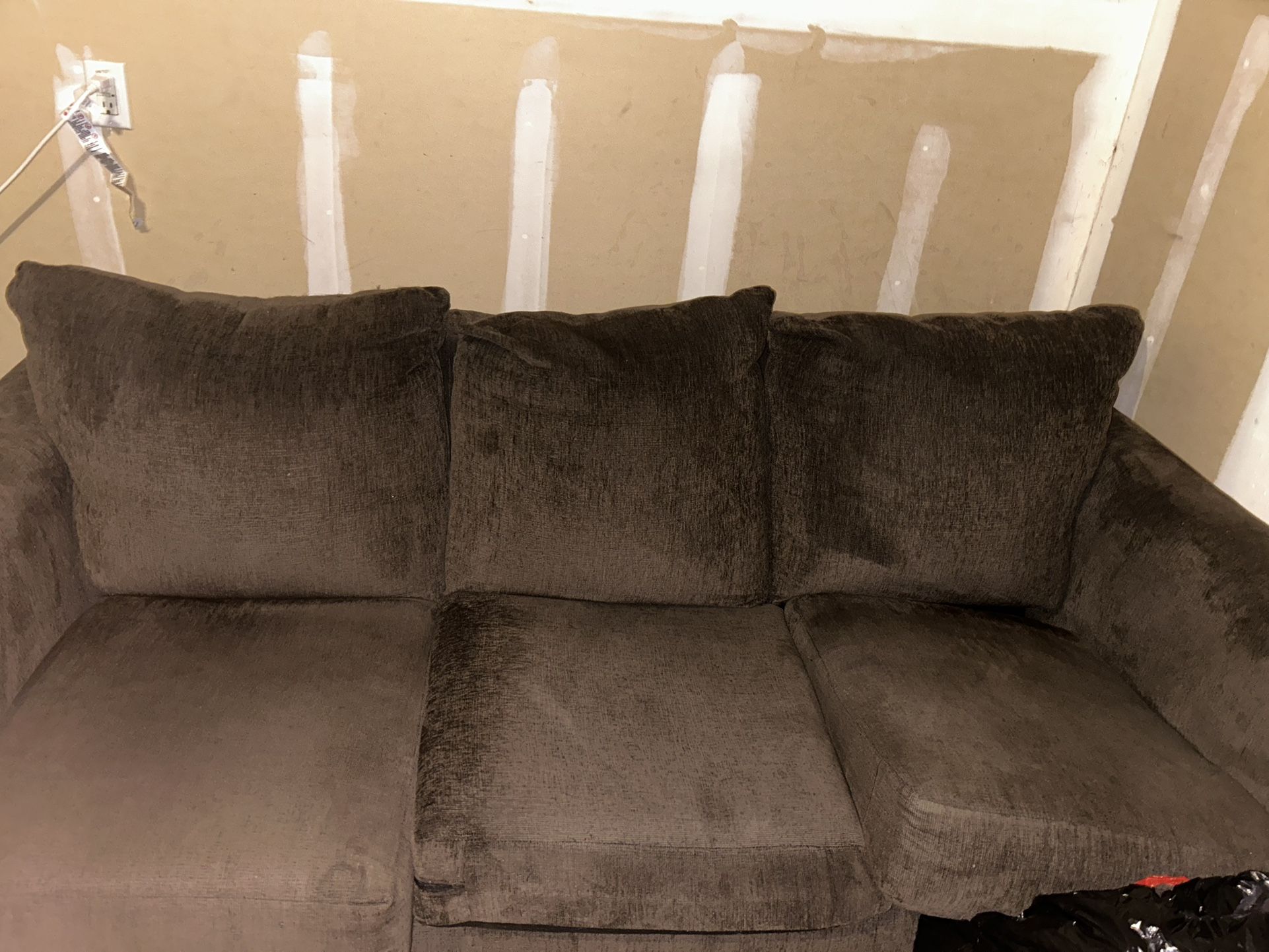 Couch And Love Seat For Sale! Brown With Pull Out Mattress 