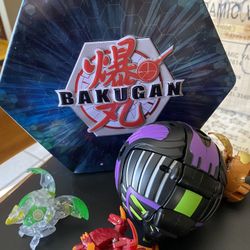 BAKUGAN Collectors tin with 15 pieces plus cards