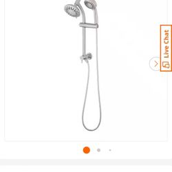 Glacier Bay 6-Spray Wall Bar Rain Can Showerhead with Hand Shower in Brushed Nickel