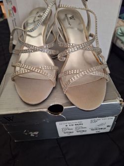 New  Silver  Women's  Heeled Sandals by Worthington