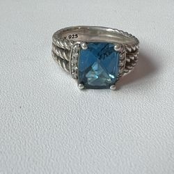 Blue Topaz Ring 