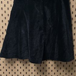 Rag and bone velvet black skirt women's size 4q