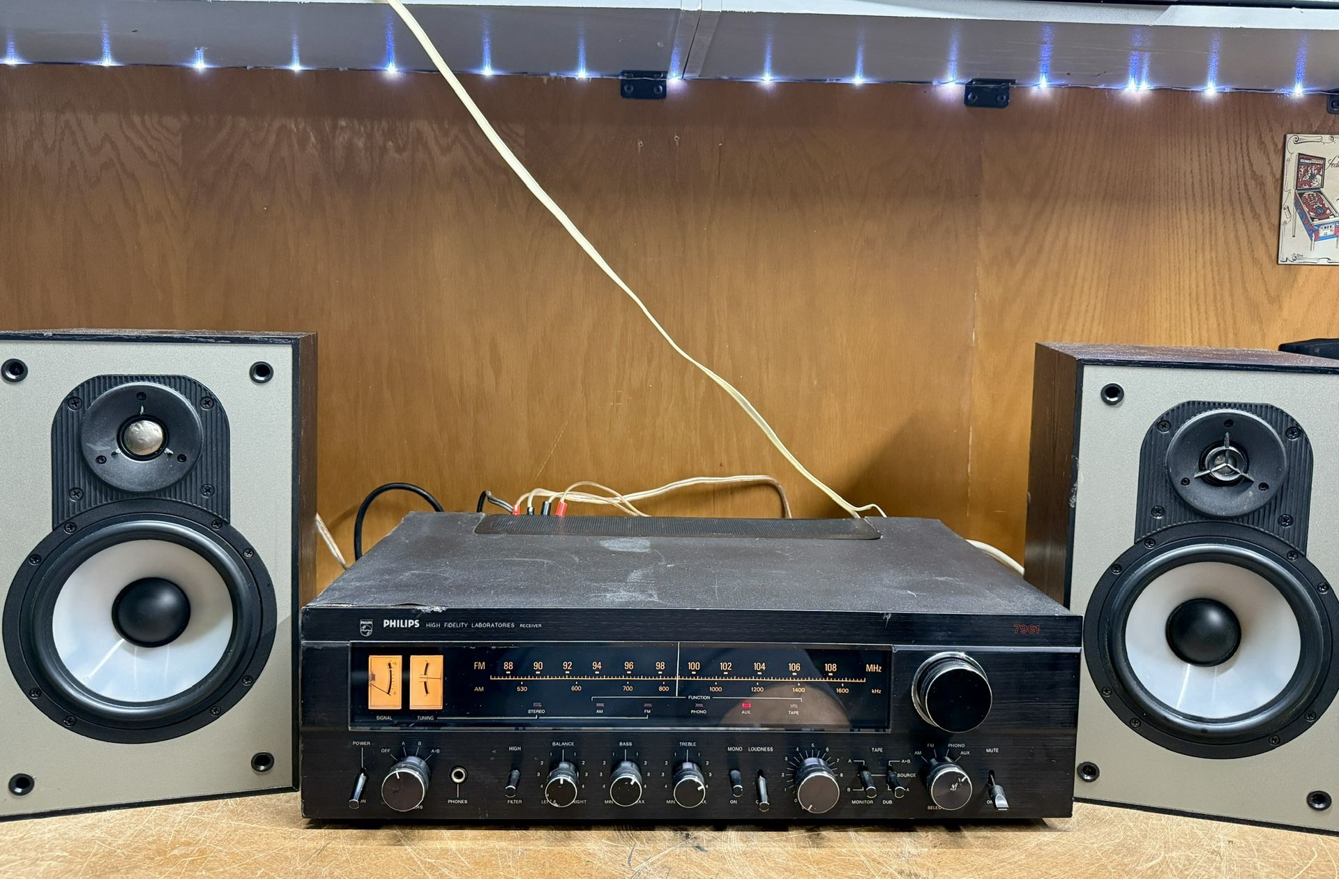 Philips High Fidelity Laboratories Receiver Model 7961 ( Recently Serviced )
