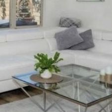 New White Leather Sectional (Finance and Delivery)