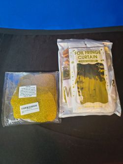 Gold Birthday Accessories and Gold Streamers