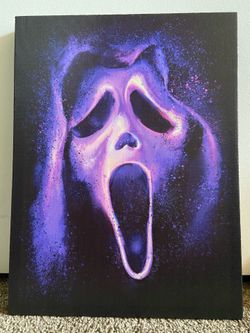 Spirit Halloween Horror Ghostface Wall Canvas