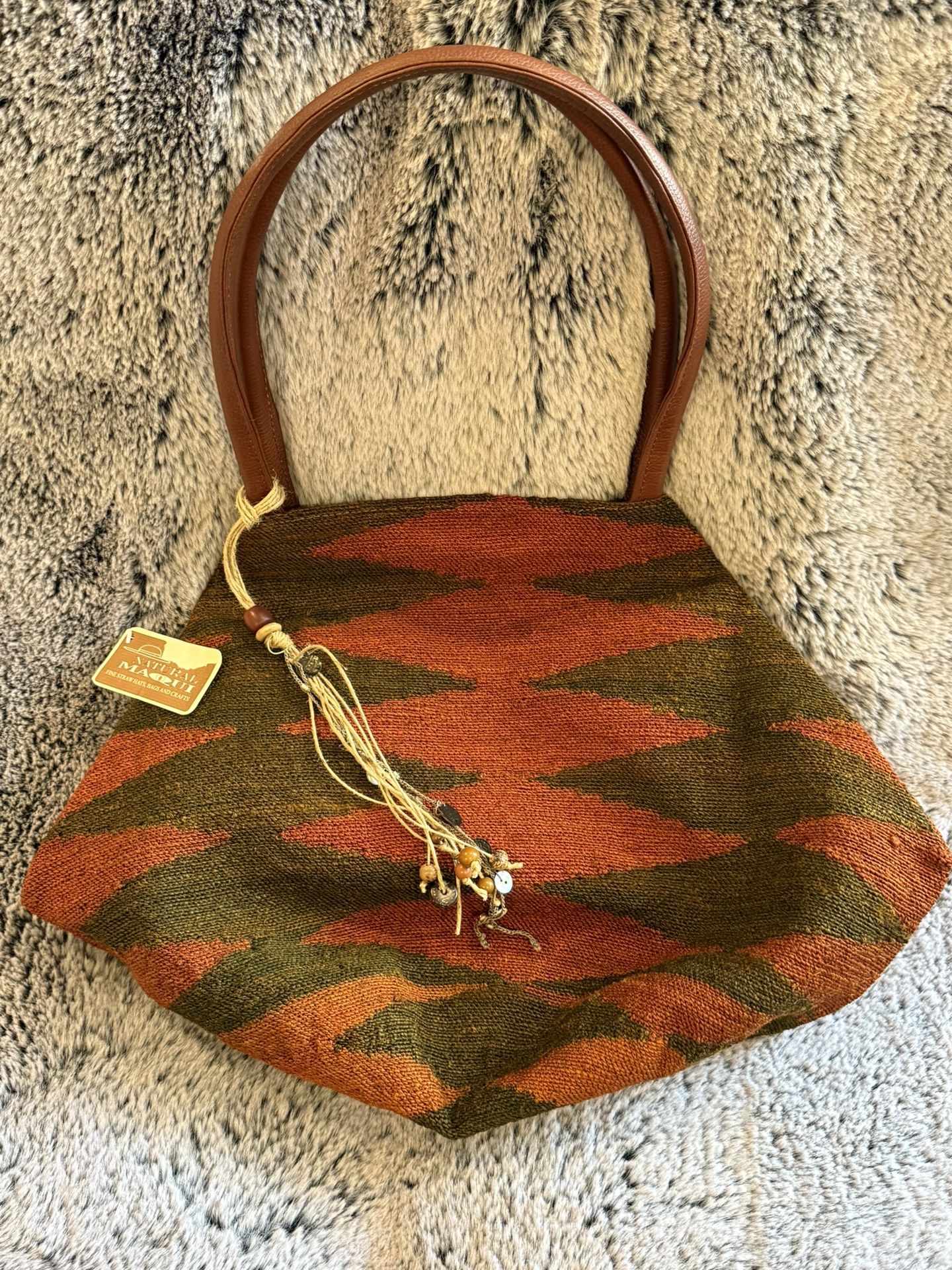 Brand-new Handwoven Linen Tote Bag from Ecuador
