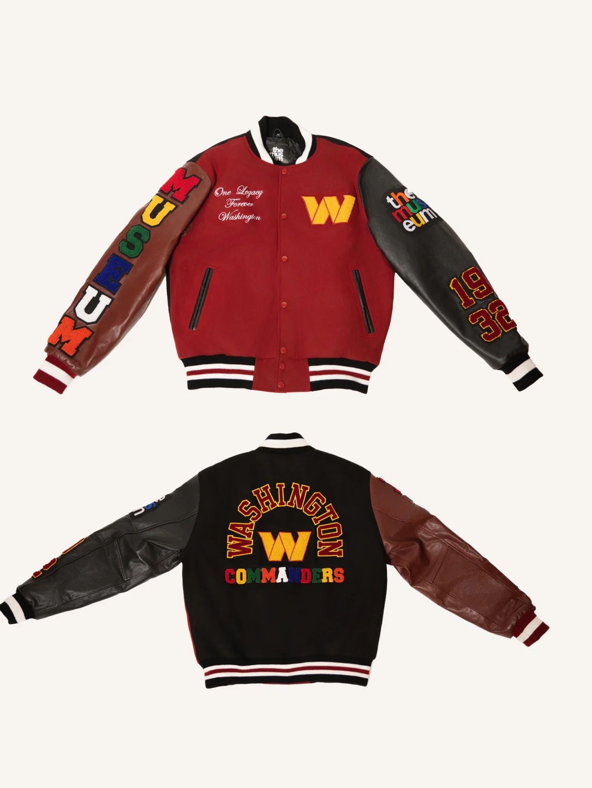 Washington Commanders Museum DC varsity Jacket 