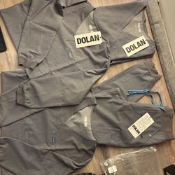 Healthcare Medical women’s Dolan Scrub Top Pants Graphite XS And S Alpine Dolman / Mayfair