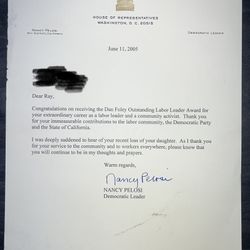 Document Signed By Nancy Pelosi Former Speaker Of The House