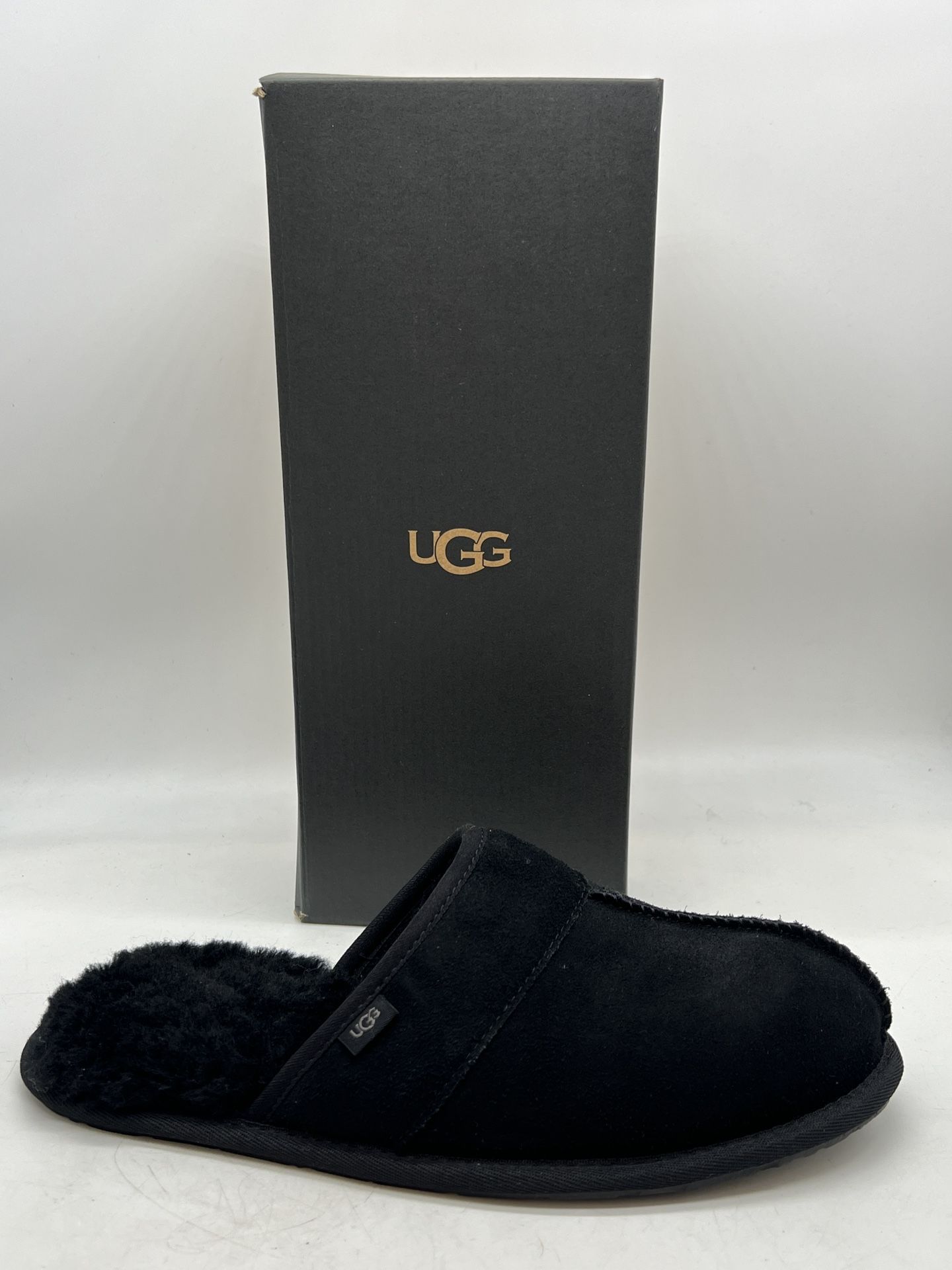 New Ugg Slippers Scuff Leisure Slide Suede For Men In black Sz