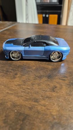 Kids toy Metallic sky blue Dodge Challenger SRT DUB