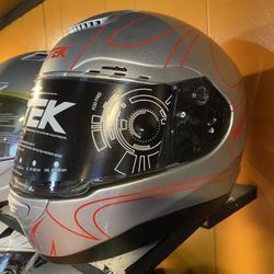 Motorcycle Helmet New Silver $80