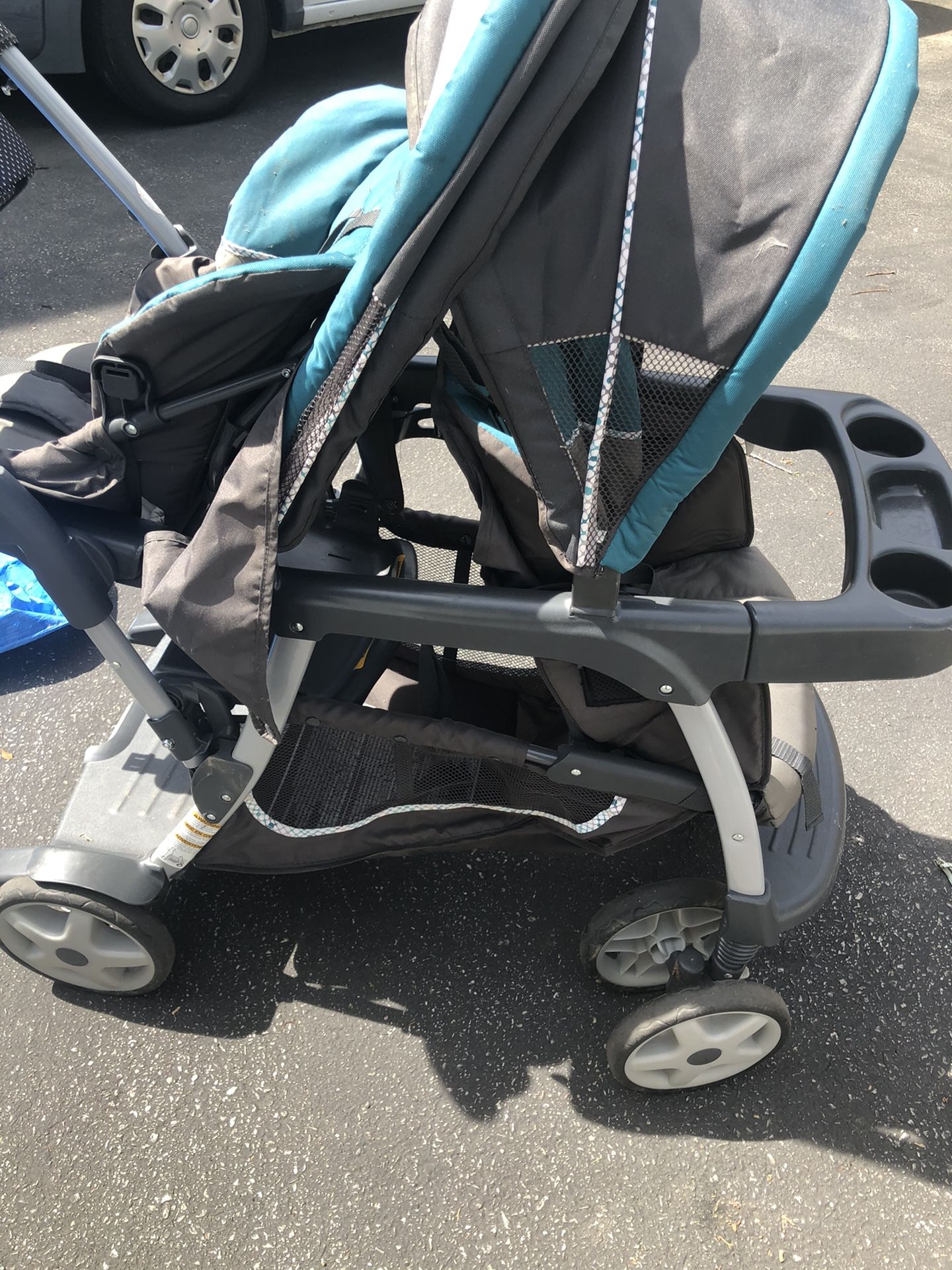 Graco ready2grow click connect double stroller