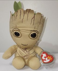 Marvel Beanie Baby Groot 7" Plush Guardians of the Galaxy NWT