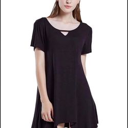 Brandnew Sleepwear Women's Nightshirts Scoop Neck Sleep Shirt Size(XL)