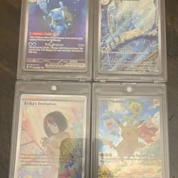 BlastoiseEX, Dragonair, Pikachu, Erika Pokemon 