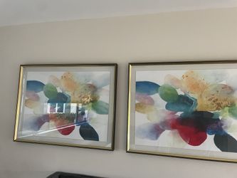 2 large pictures art