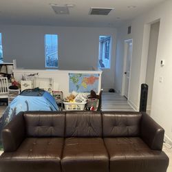 Brown Leather Sofa Couch