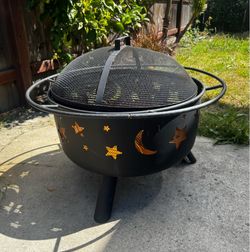 Fire pit - Star and Moon