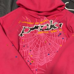 Pink Spider Hoodie