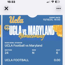 UCLA VS MARYLAND FOOTBALL TICKETS!!!!