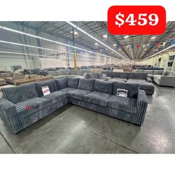 Corduroy Living Room Sectional Couch  - September Sale !