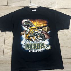 Green Pay Packers Vintage Graphic T Shirt 