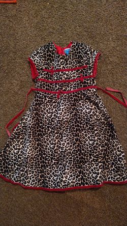 Velvet cheetah print dress