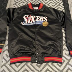 Philadelphia 76Ers Throwback Jacket (Mitchell & Ness)