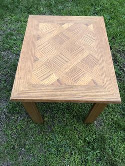 Oak End Table