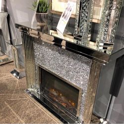 New Electric Fireplace Encrusted Diamonds 