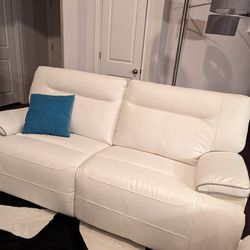 White Cindy Crawford Recliner Furniture Set
