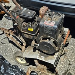 Rototiller 24 inch front tines can be positioned