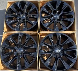 20” Chevy Silverado factory wheels rims gloss black new Tahoe